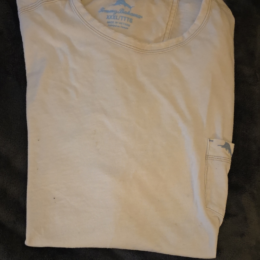 Tommy Bahama Cream Short Sleeve Tee
